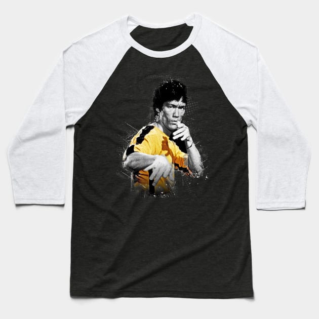 Bruce Lee Baseball T-Shirt by Creativedy Stuff